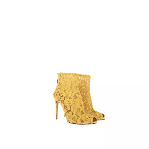 Escarpins Dolce & Gabbana Dentelle Jaune