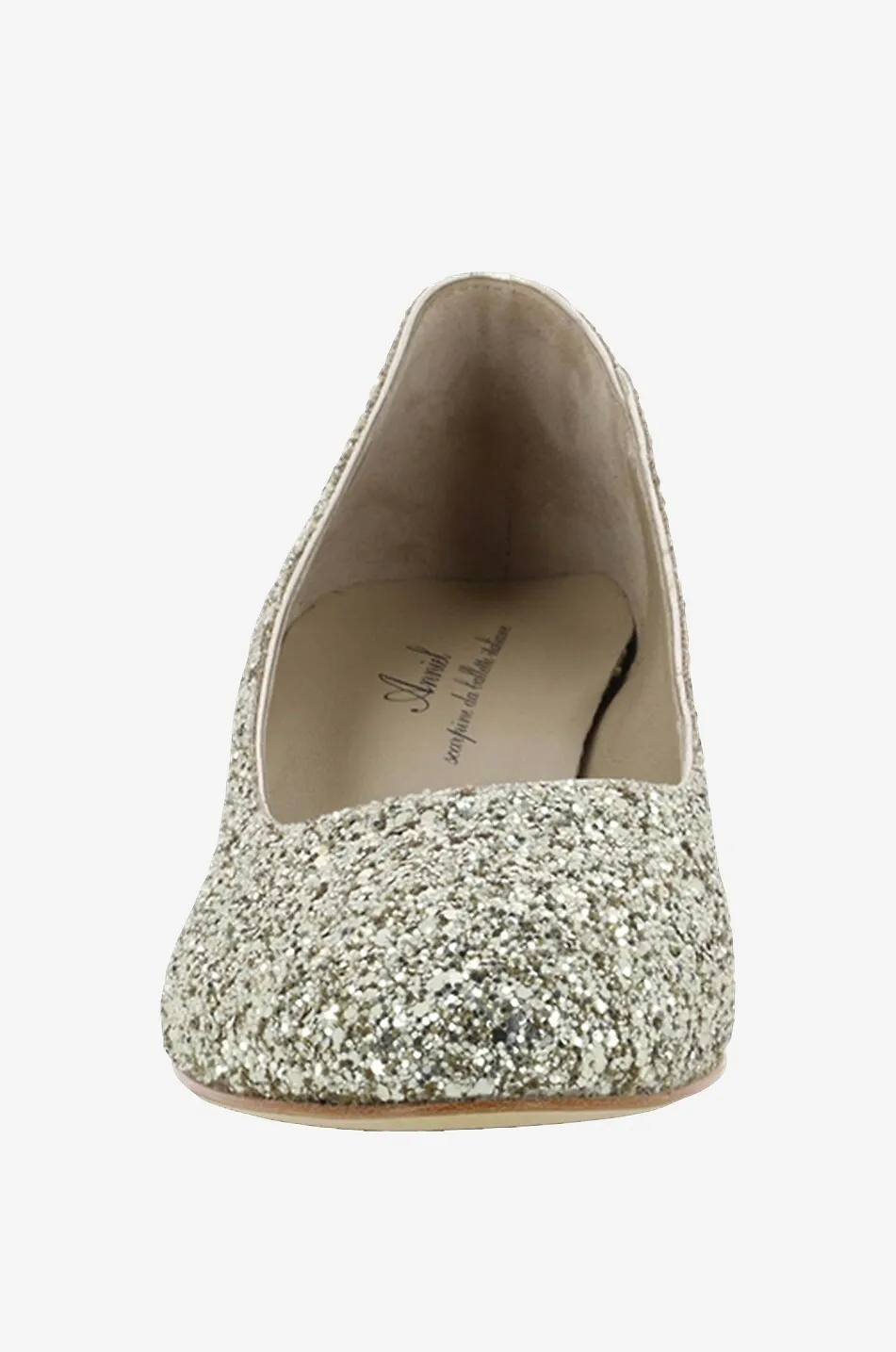 Escarpins en cuir et paillettes Heel Ballerina 40