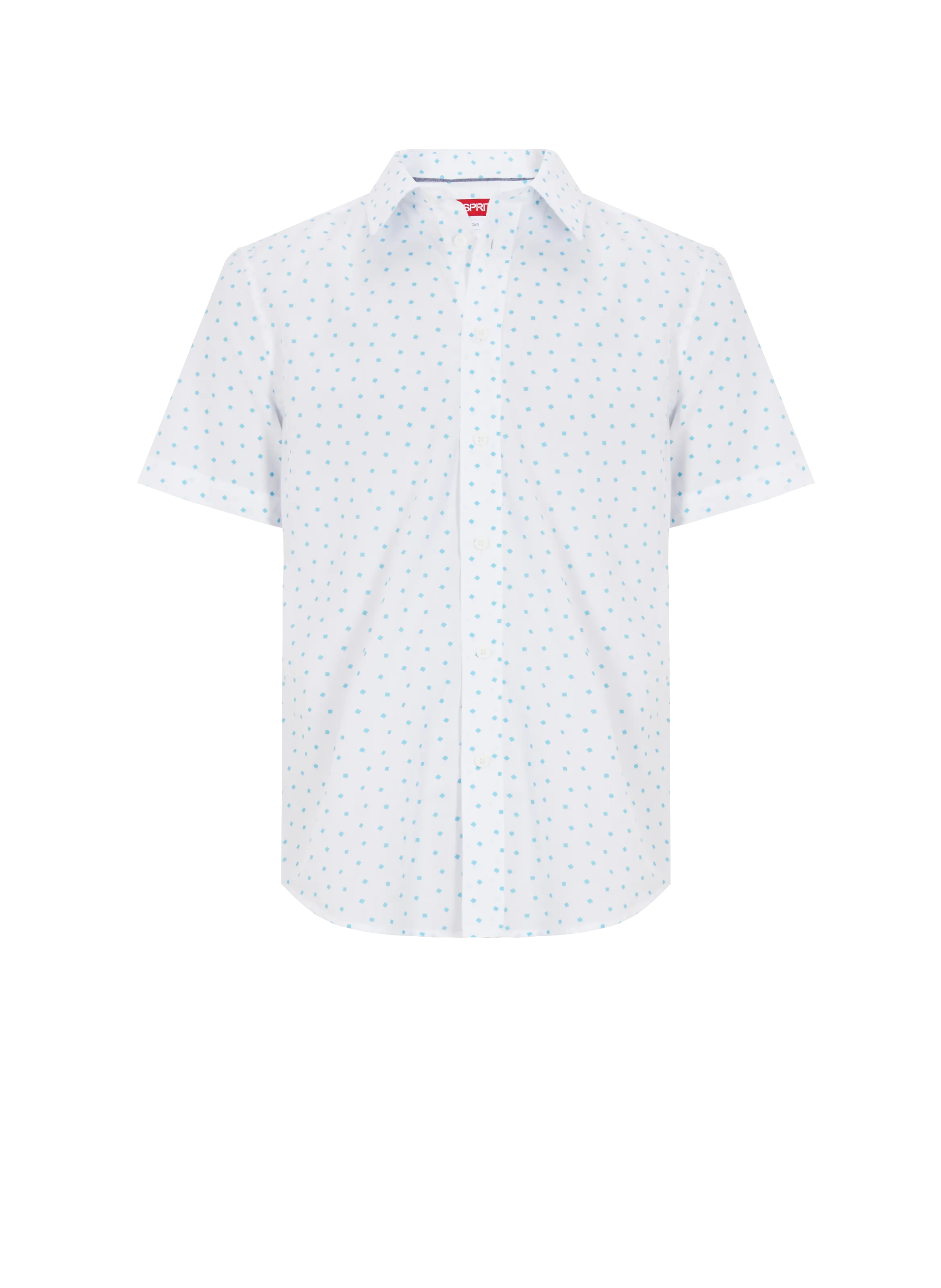 ESPRIT  Chemise à motif en coton  - Blanc