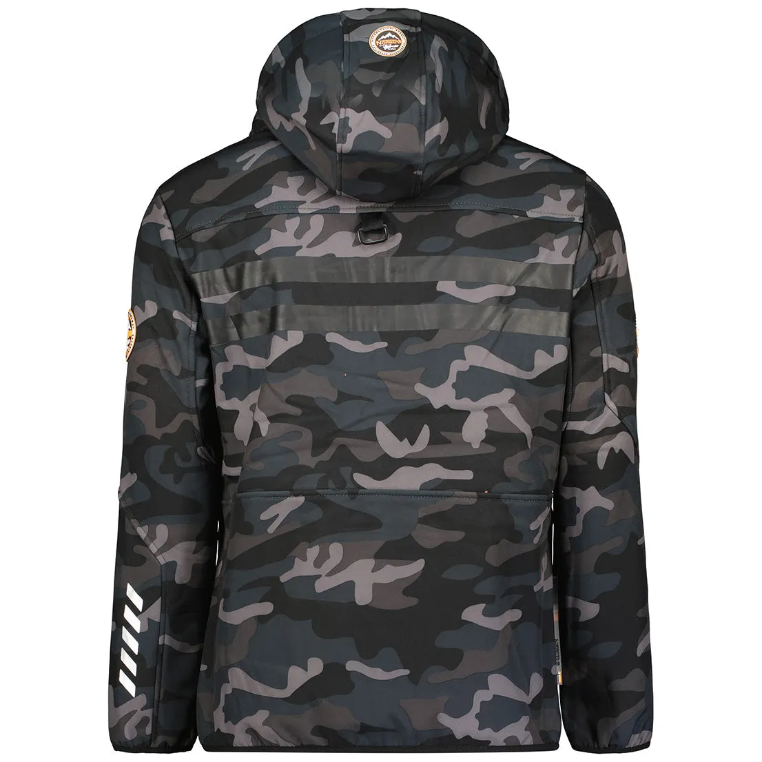 Geographical Norway Royaute Homme - Softshell Camo Noir Orange