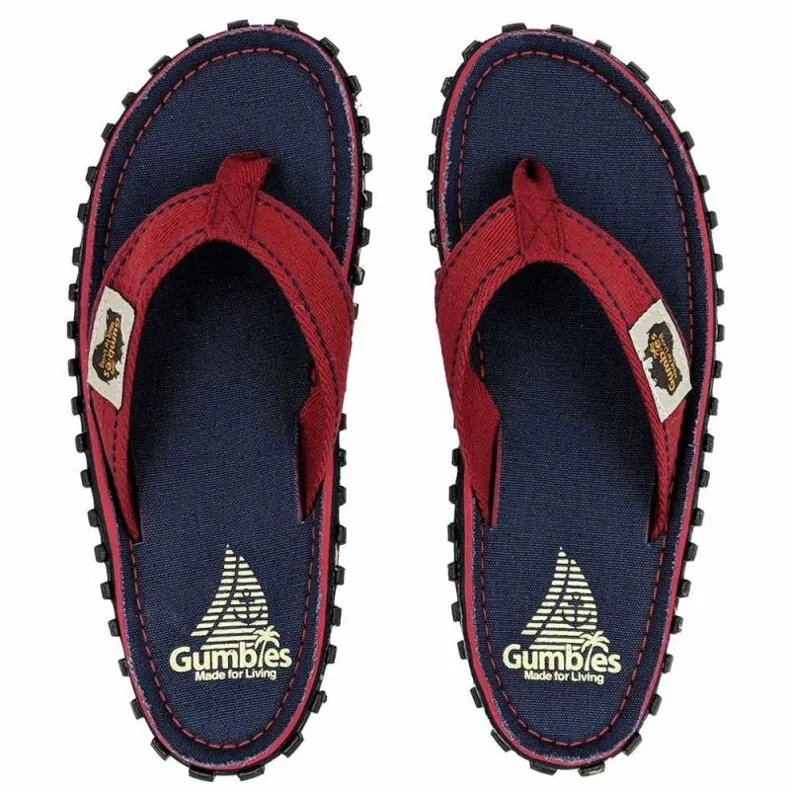 Gumbies Islander Navy Coast Tongs 708210945547 rouge