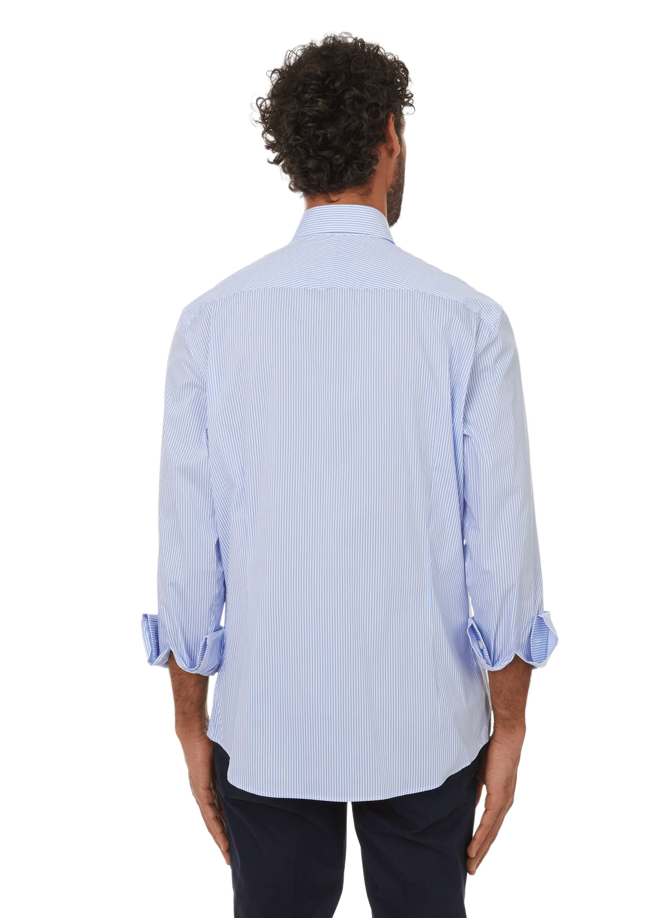 HACKETT  Chemise rayée en coton - Bleu