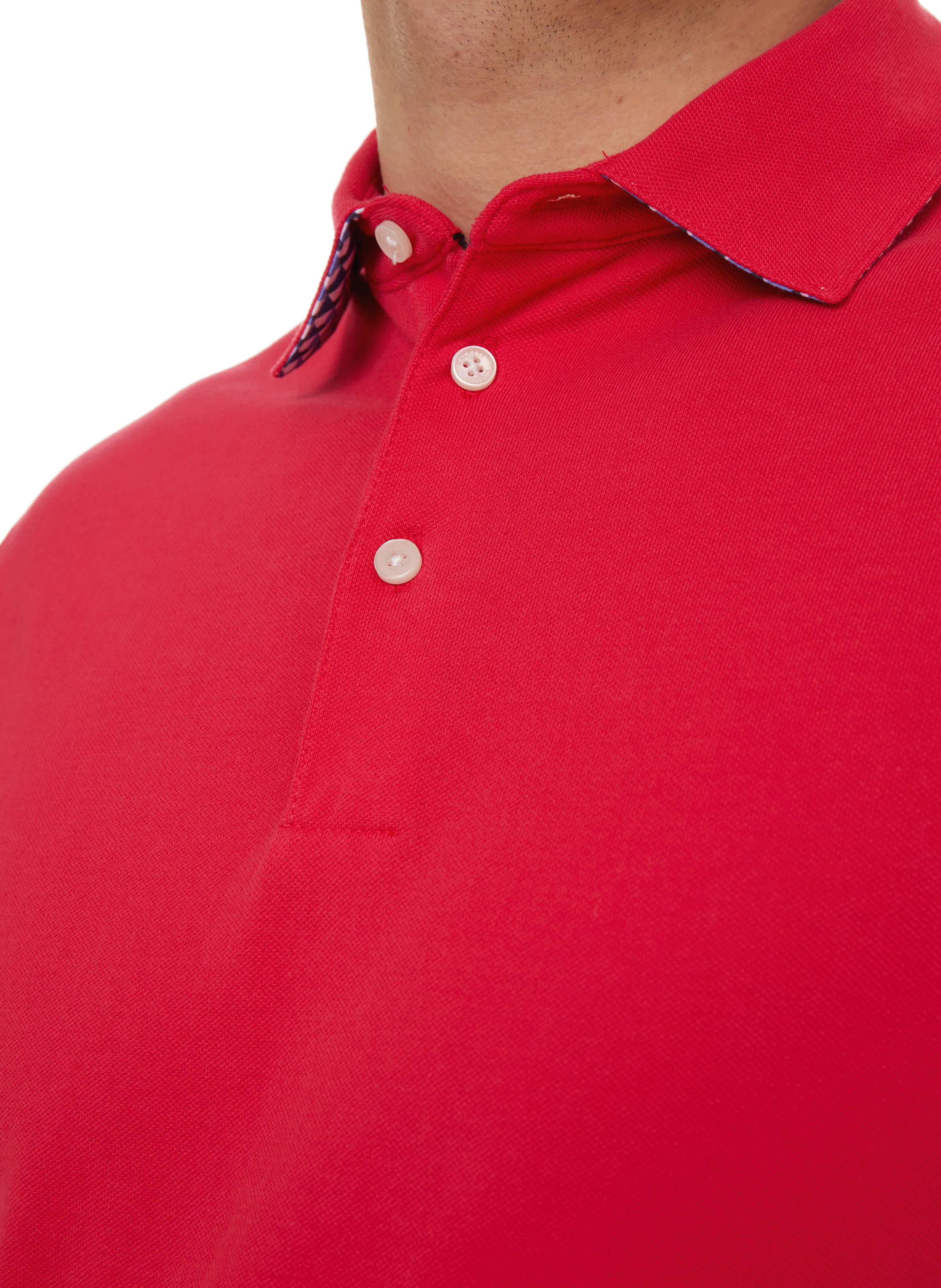 HACKETT  Polo uni en coton - Rose