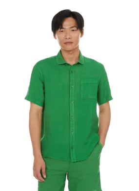 HARRIS WILSON  Chemise manches courtes en lin  - Vert