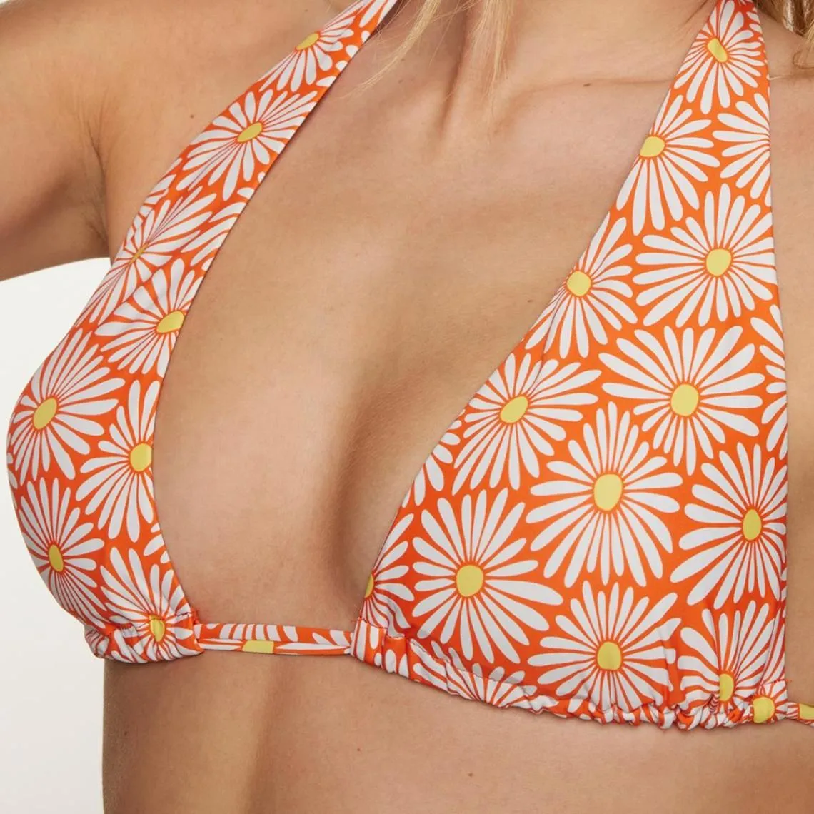 Haut de maillot de bain triangle orange Tournesol | 3 Suisses