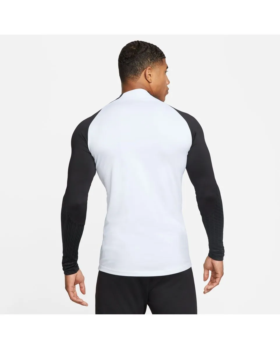 Haut zip Homme M NK DF STRK DRIL TOP Blanc