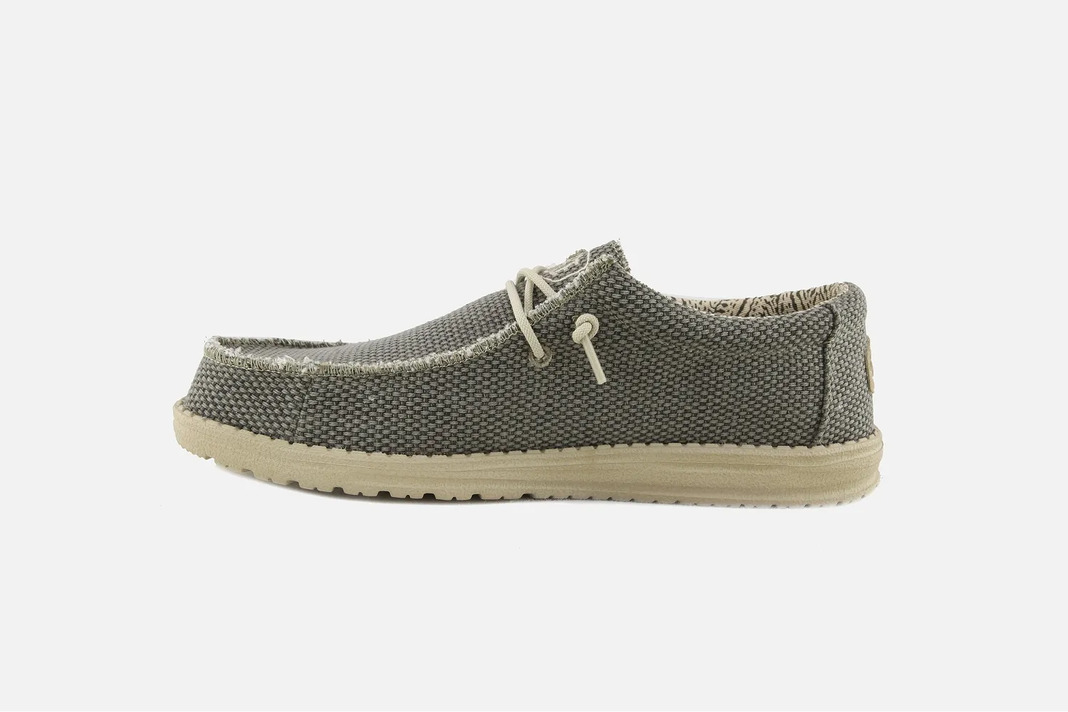 Hey dude bateaux wally braided army kaki kaki