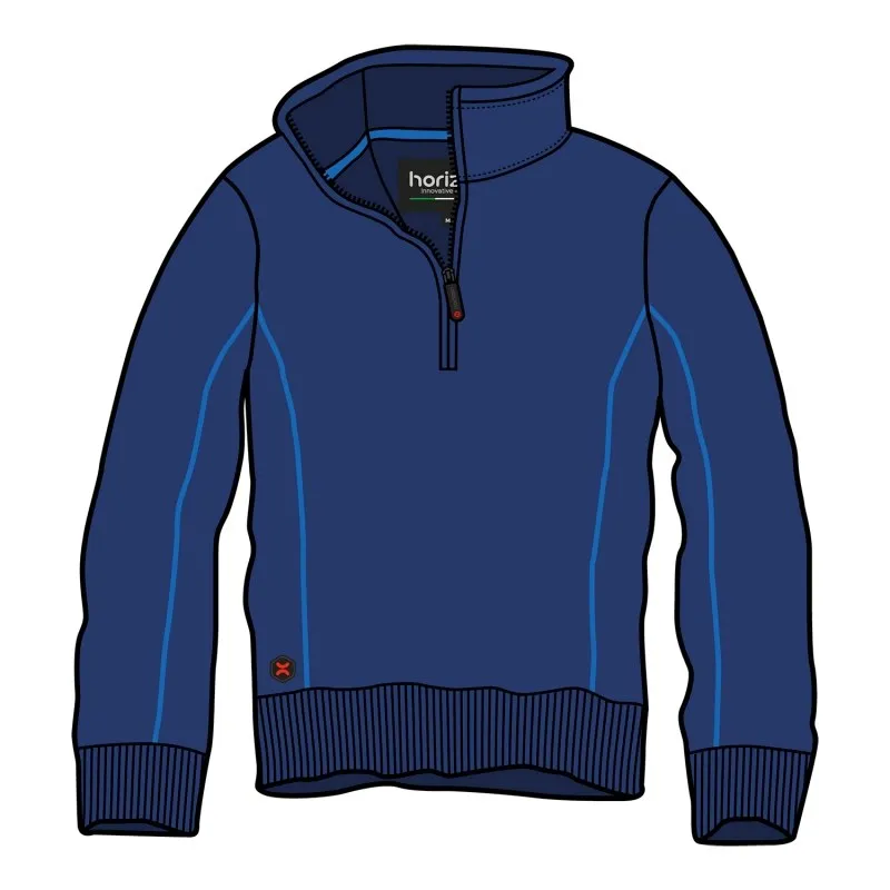 Horizon H03001 - ONYXE Sweatshirt Confortable Demi-Zip en Polaire