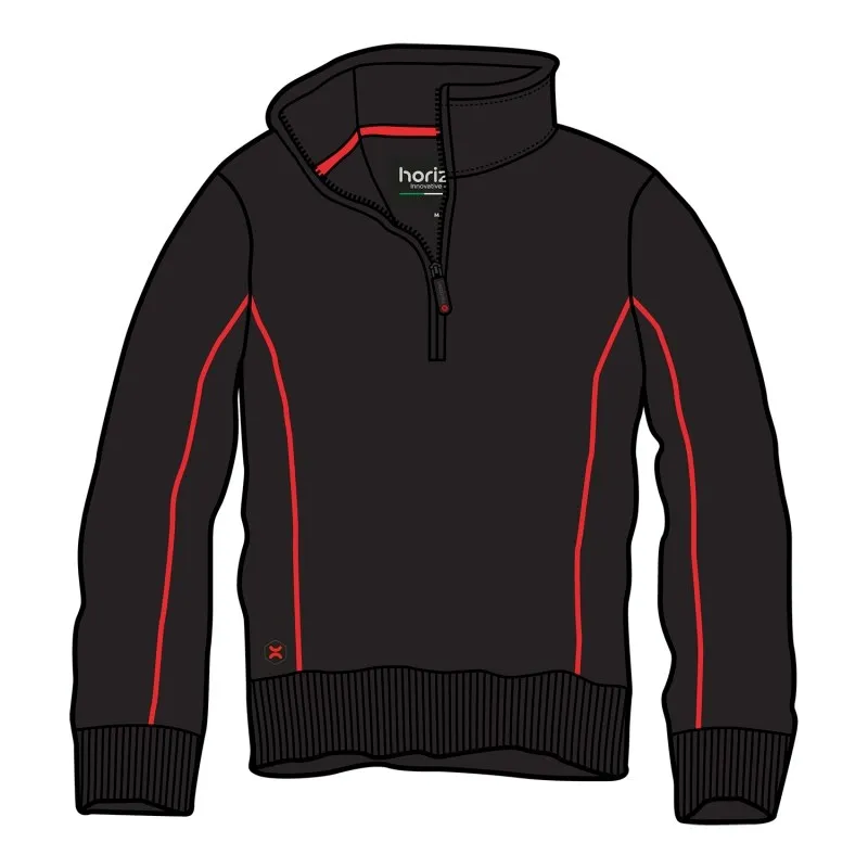 Horizon H03001 - ONYXE Sweatshirt Confortable Demi-Zip en Polaire