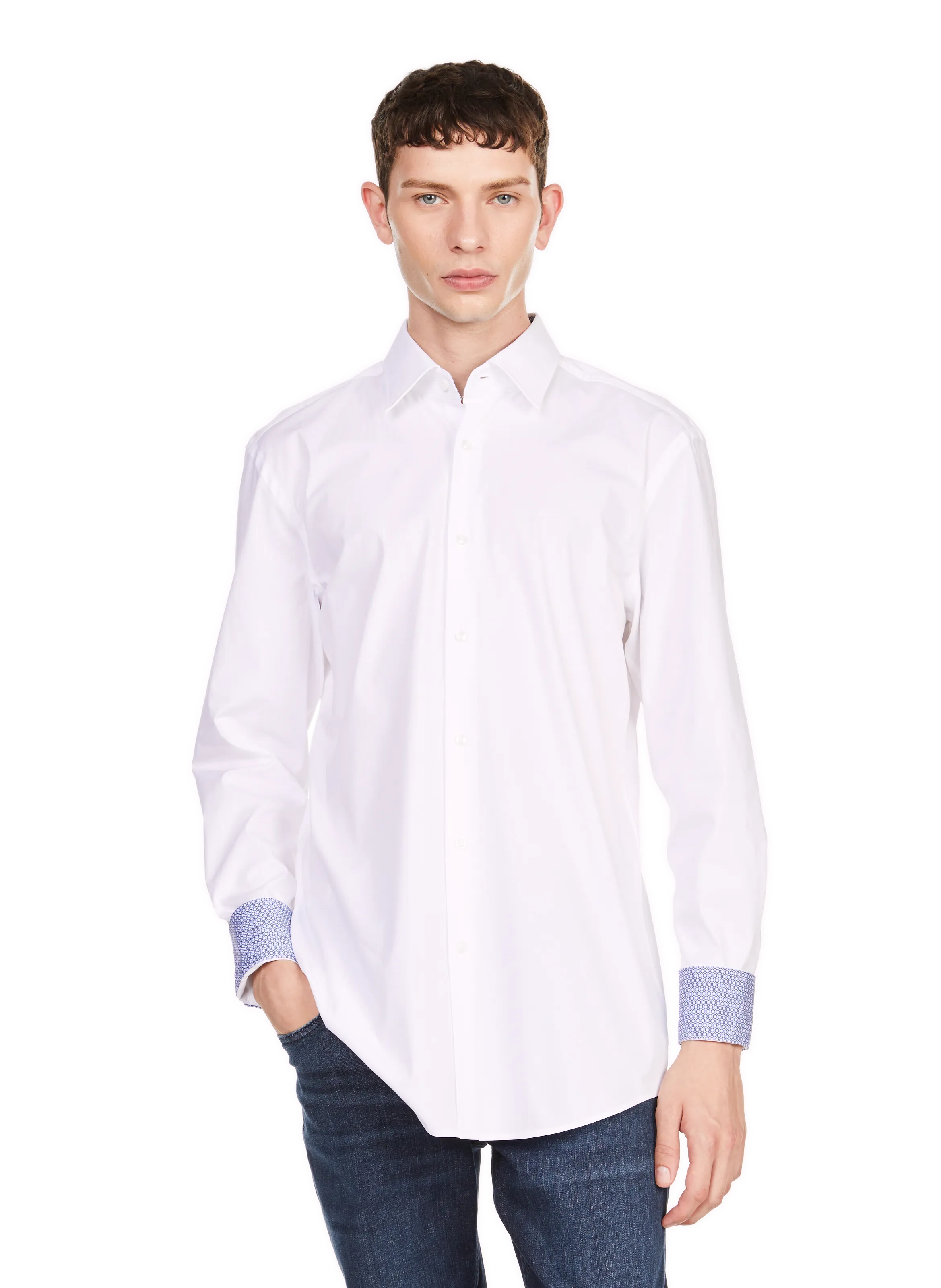 HUGO BOSS  Chemise unie - Blanc