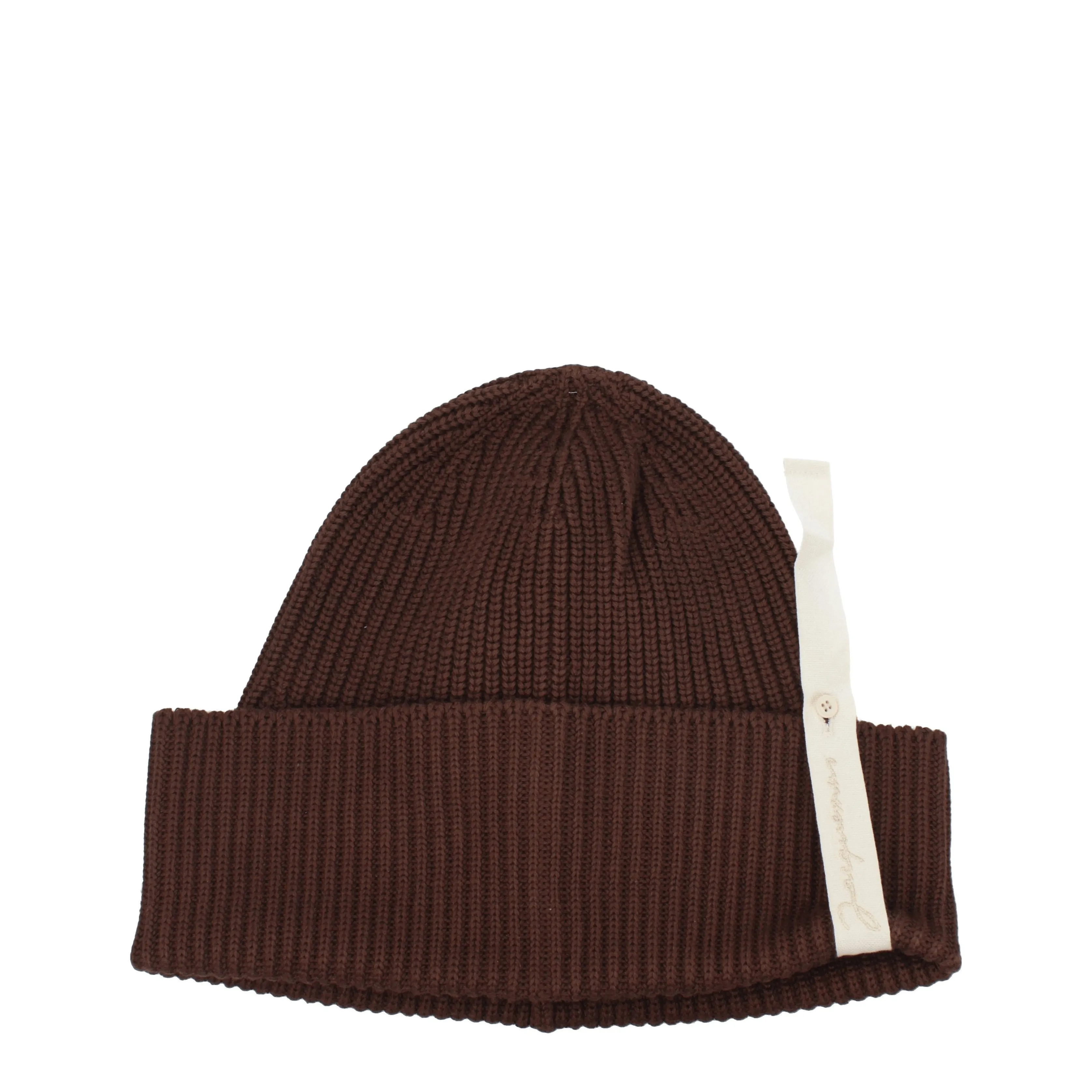 Jacquemus chapeaux femmes coton marron