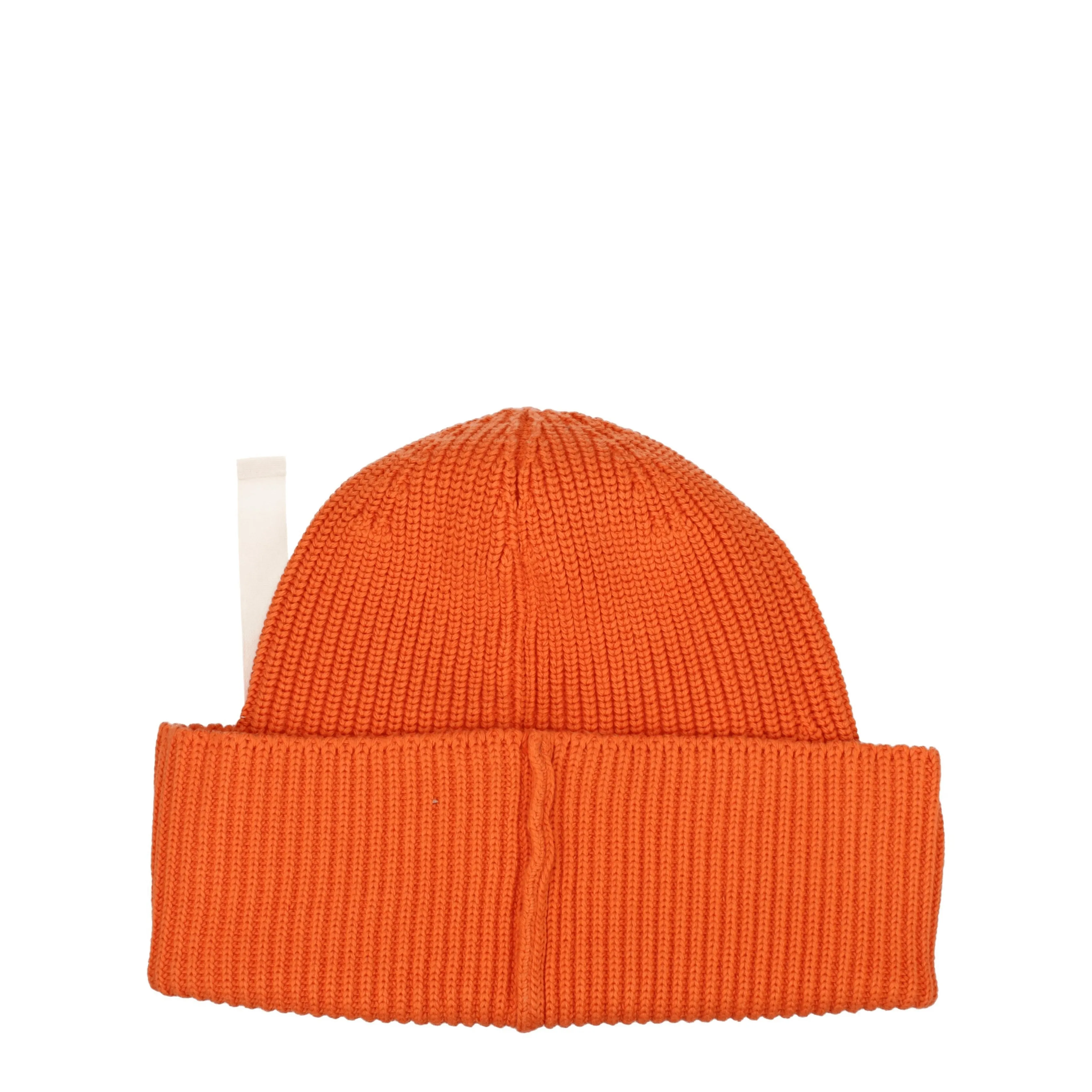 Jacquemus chapeaux femmes coton orange