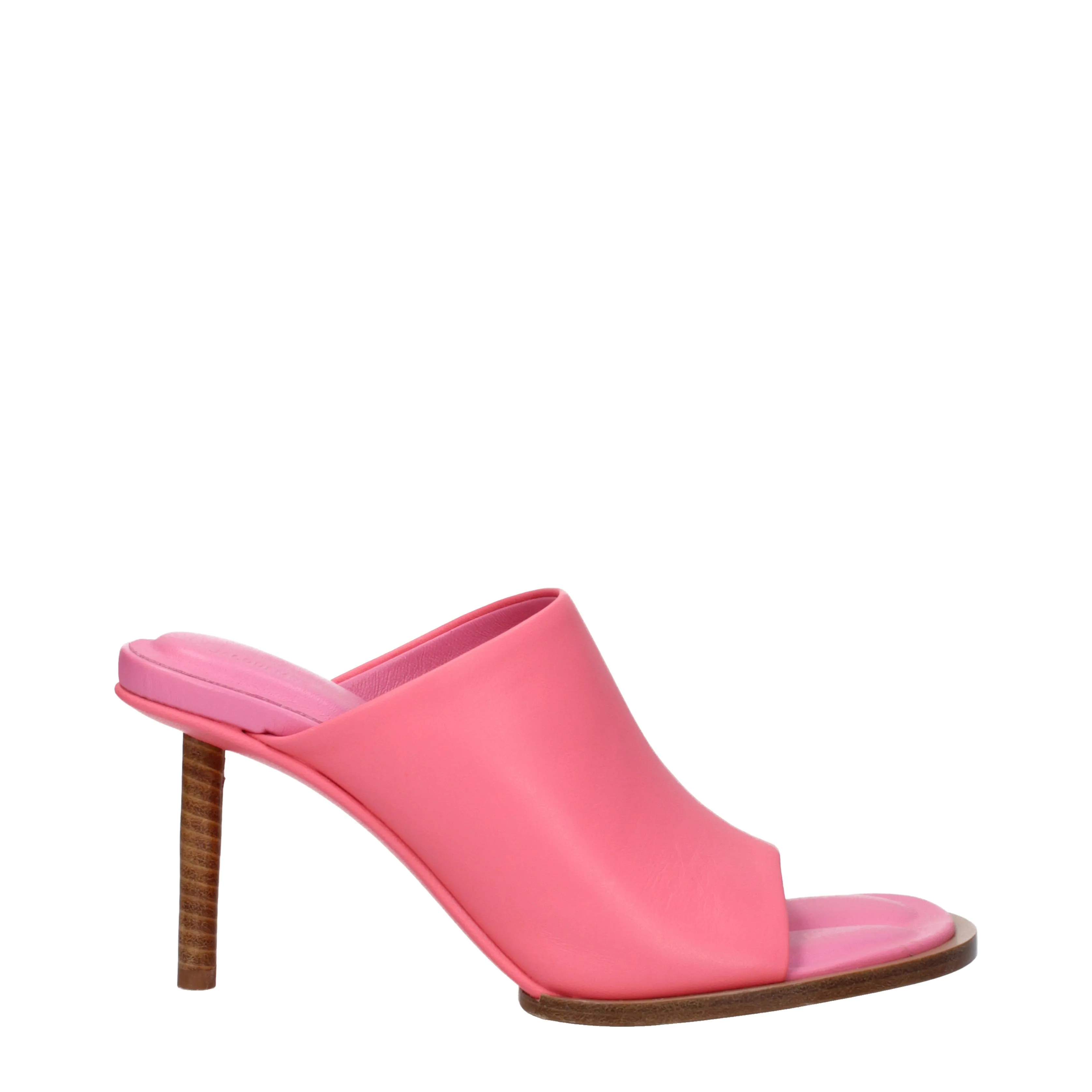 Jacquemus sandals femmes en cuir rose