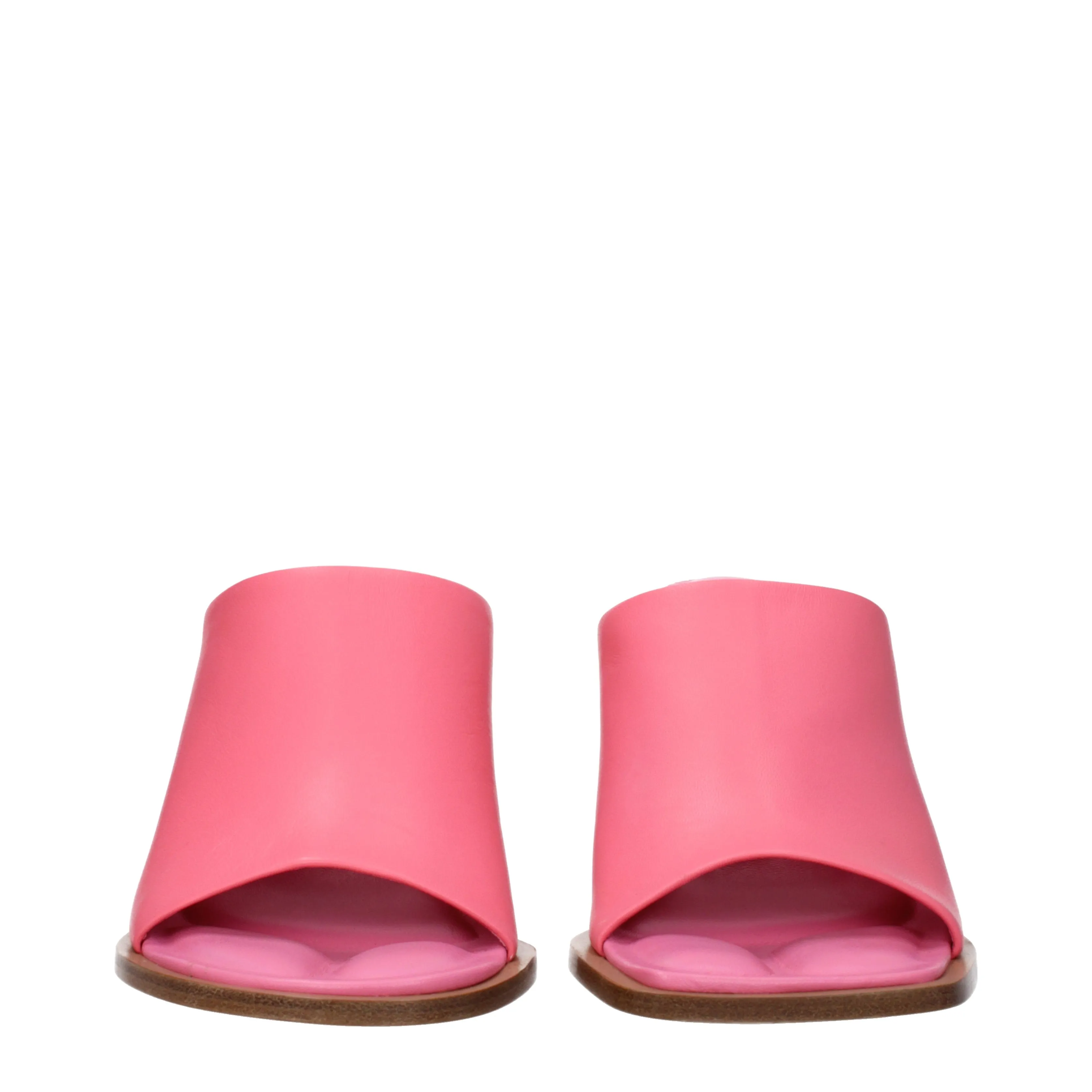 Jacquemus sandals femmes en cuir rose