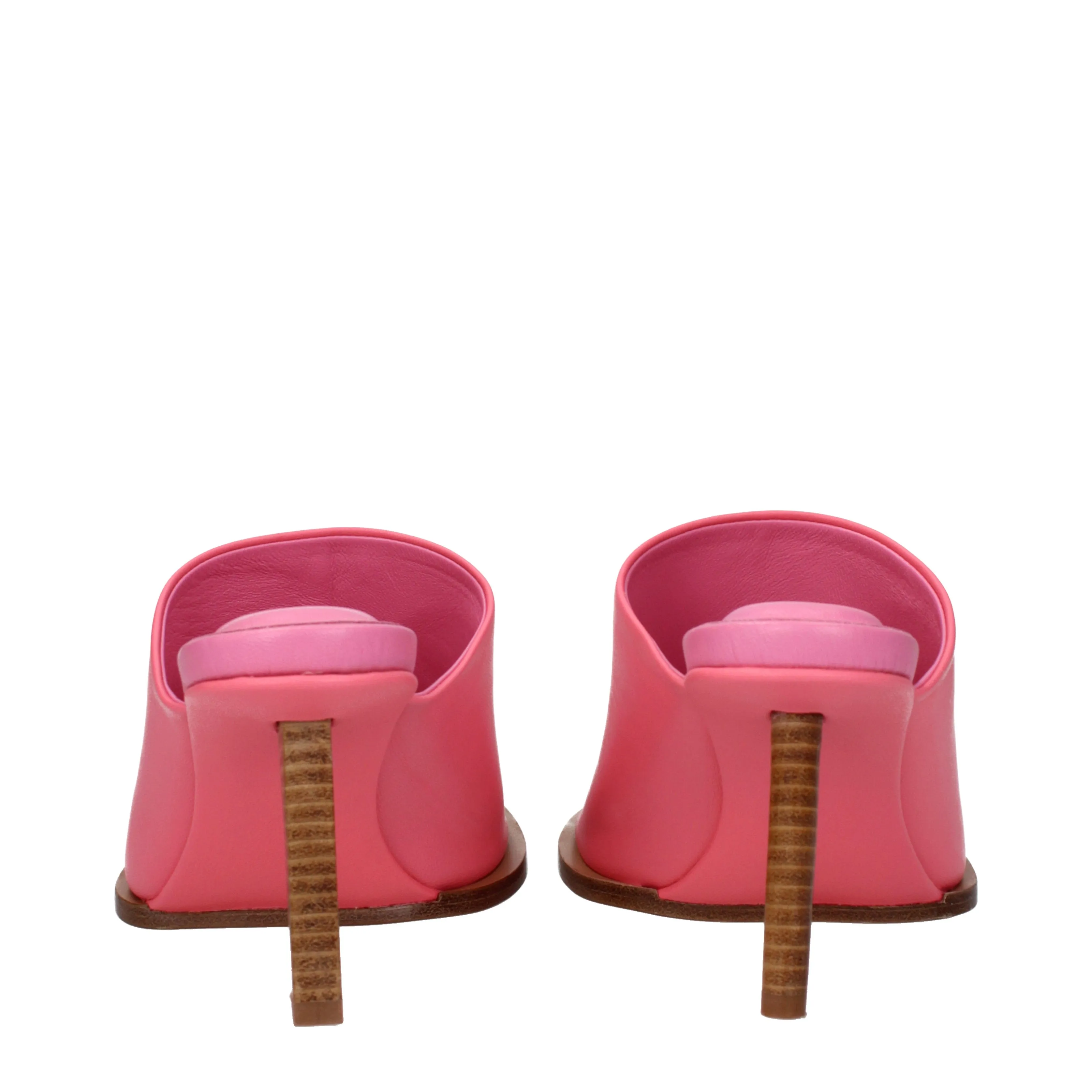 Jacquemus sandals femmes en cuir rose