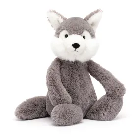 JELLYCAT - Bashful Wolf Medium - Gris - INSIDE URBAN WEAR