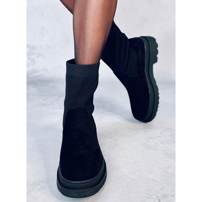 Joyner Bottines Chelsea noires avec tige flexible le noir