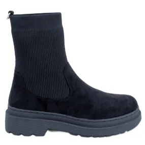 Joyner Bottines Chelsea noires avec tige flexible le noir