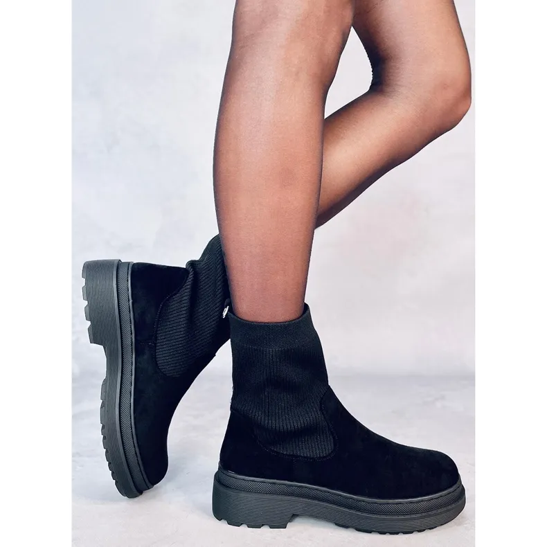 Joyner Bottines Chelsea noires avec tige flexible le noir