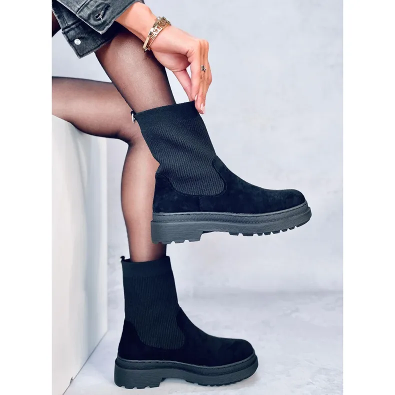 Joyner Bottines Chelsea noires avec tige flexible le noir