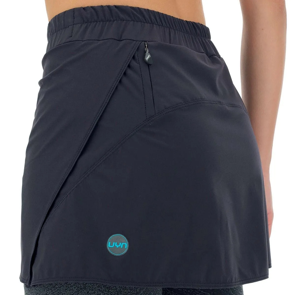 Jupe UYN Femme Running Exceleration Skirt 2In1 Black Cloud