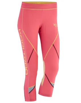 KARI TRAA LOUISE  3/4 TIGHT GUAVA Corsaire  running femme