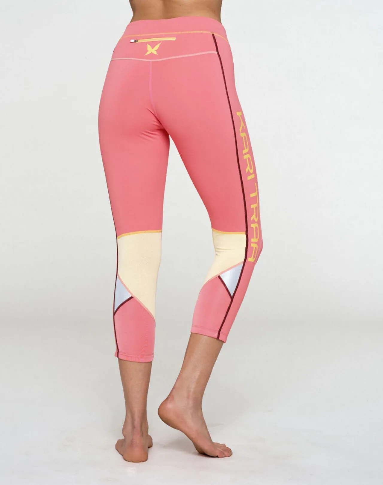 KARI TRAA LOUISE  3/4 TIGHT GUAVA Corsaire  running femme