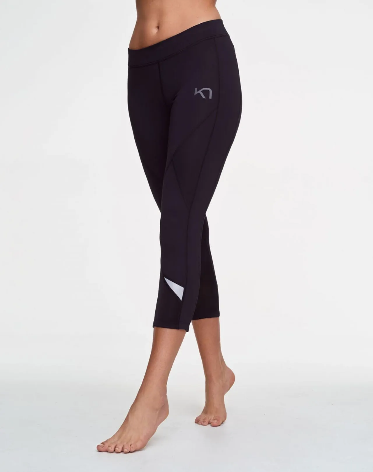 KARI TRAA LOUISE  3/4 TIGHT NOIR Corsaire  running femme