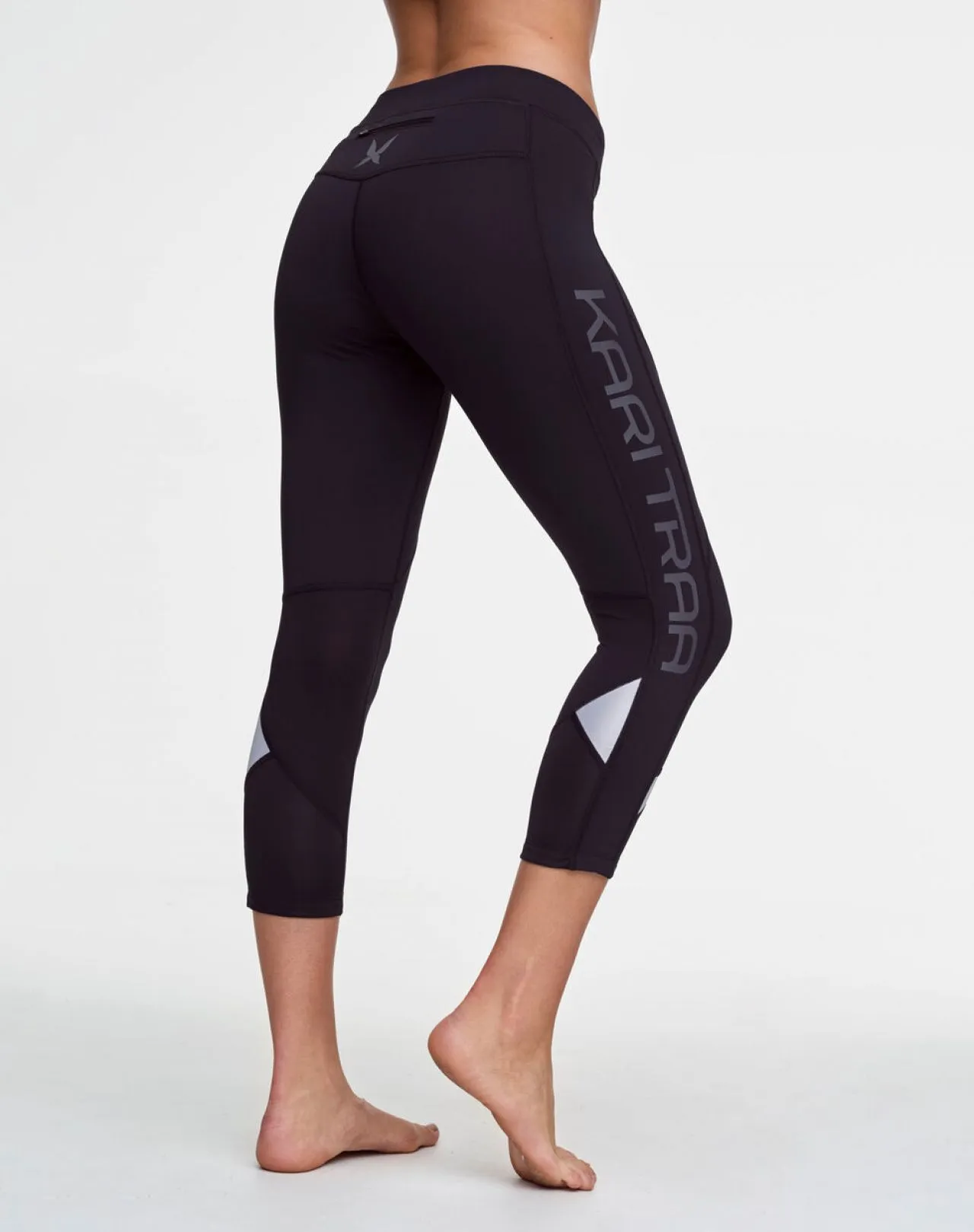 KARI TRAA LOUISE  3/4 TIGHT NOIR Corsaire  running femme