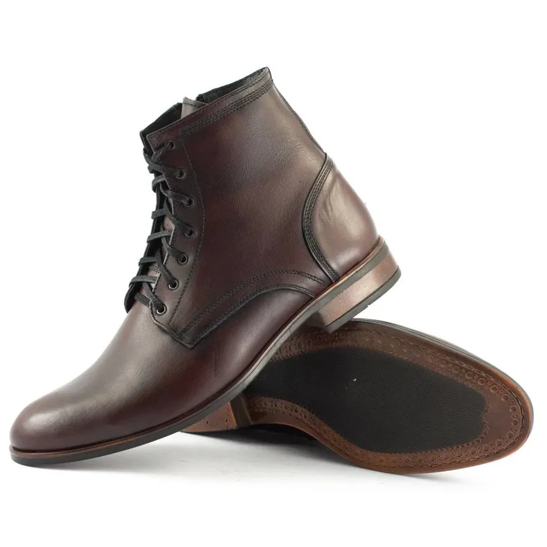 KENT Chelsea boots homme en cuir 287 Św kabir brun