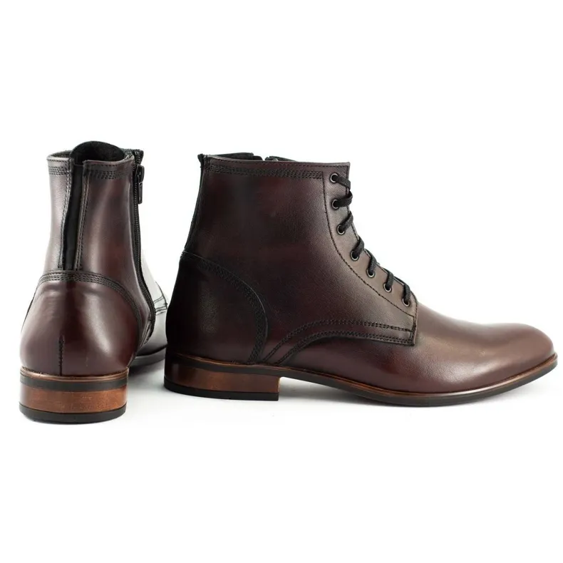 KENT Chelsea boots homme en cuir 287 Św kabir brun