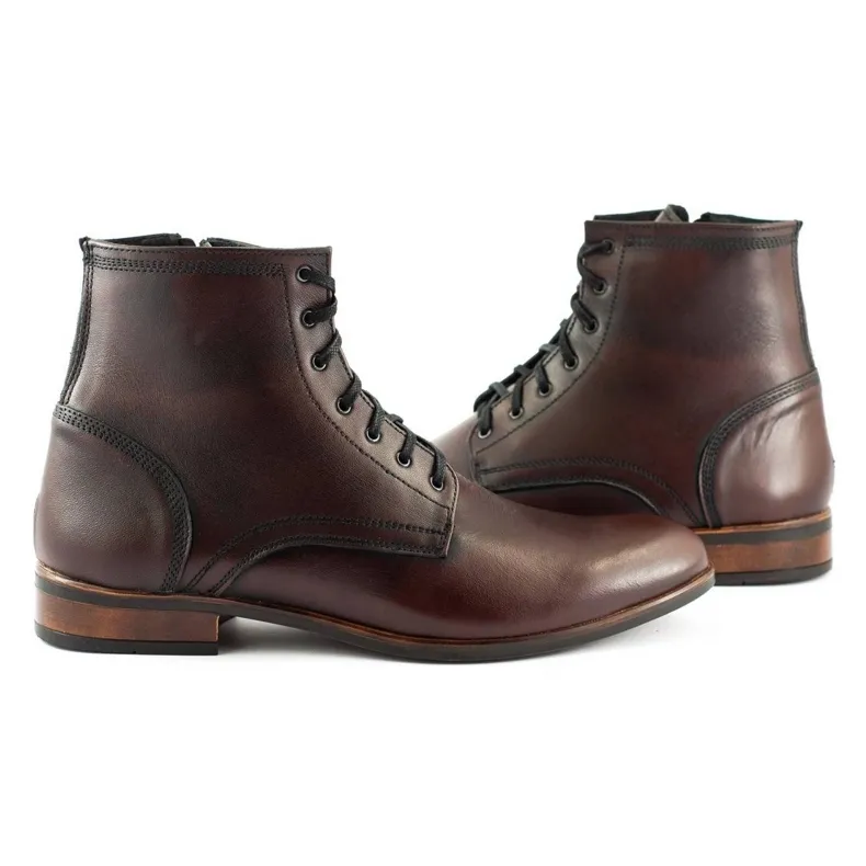 KENT Chelsea boots homme en cuir 287 Św kabir brun