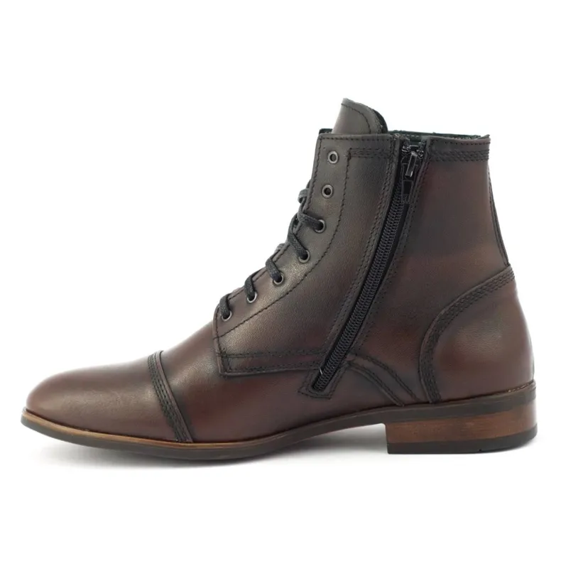 KENT Chelsea boots homme en cuir 287D w kabir brun