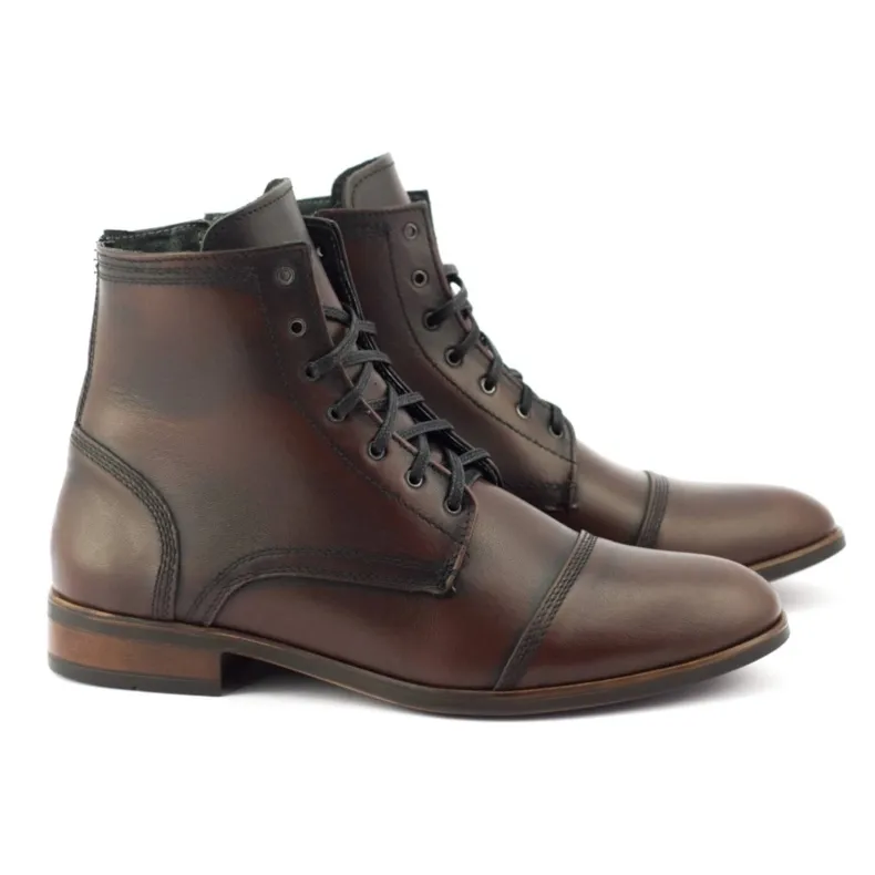 KENT Chelsea boots homme en cuir 287D w kabir brun