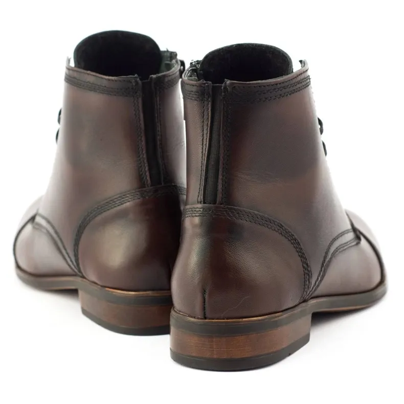 KENT Chelsea boots homme en cuir 287D w kabir brun