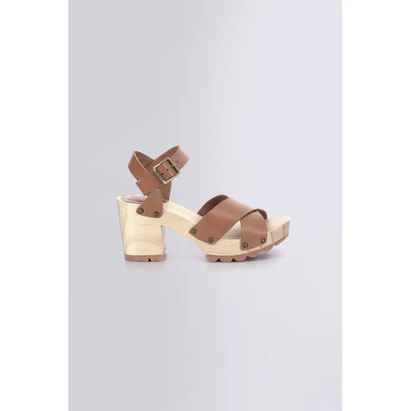 Kick Wise - sandales camel pour femme - Kickers © Site Officiel