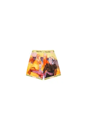 KID SUPER STUDIO LE SHORT SATIN PEINT