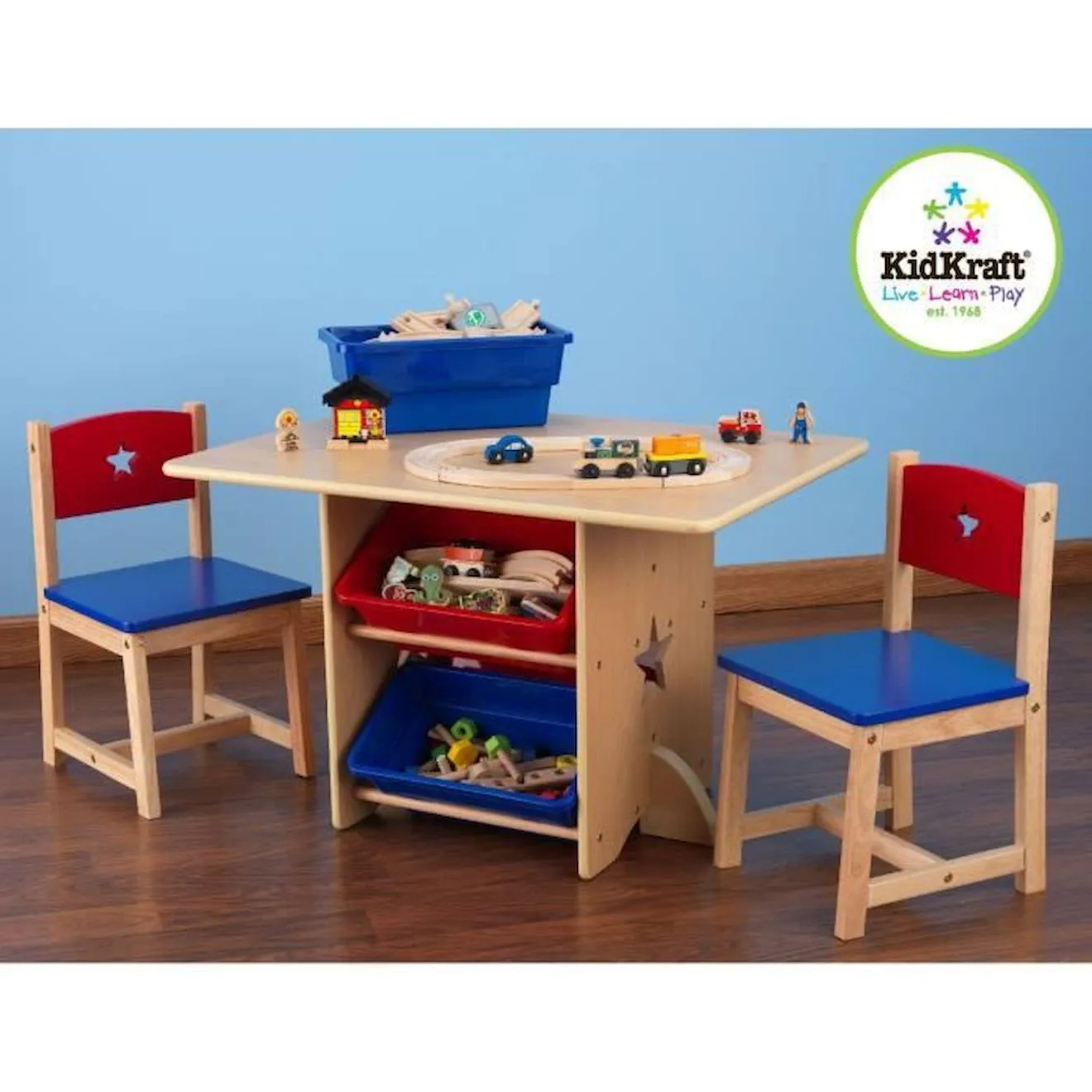 KidKraft - Ensemble table et chaises Étoile rouge - Kidkraft