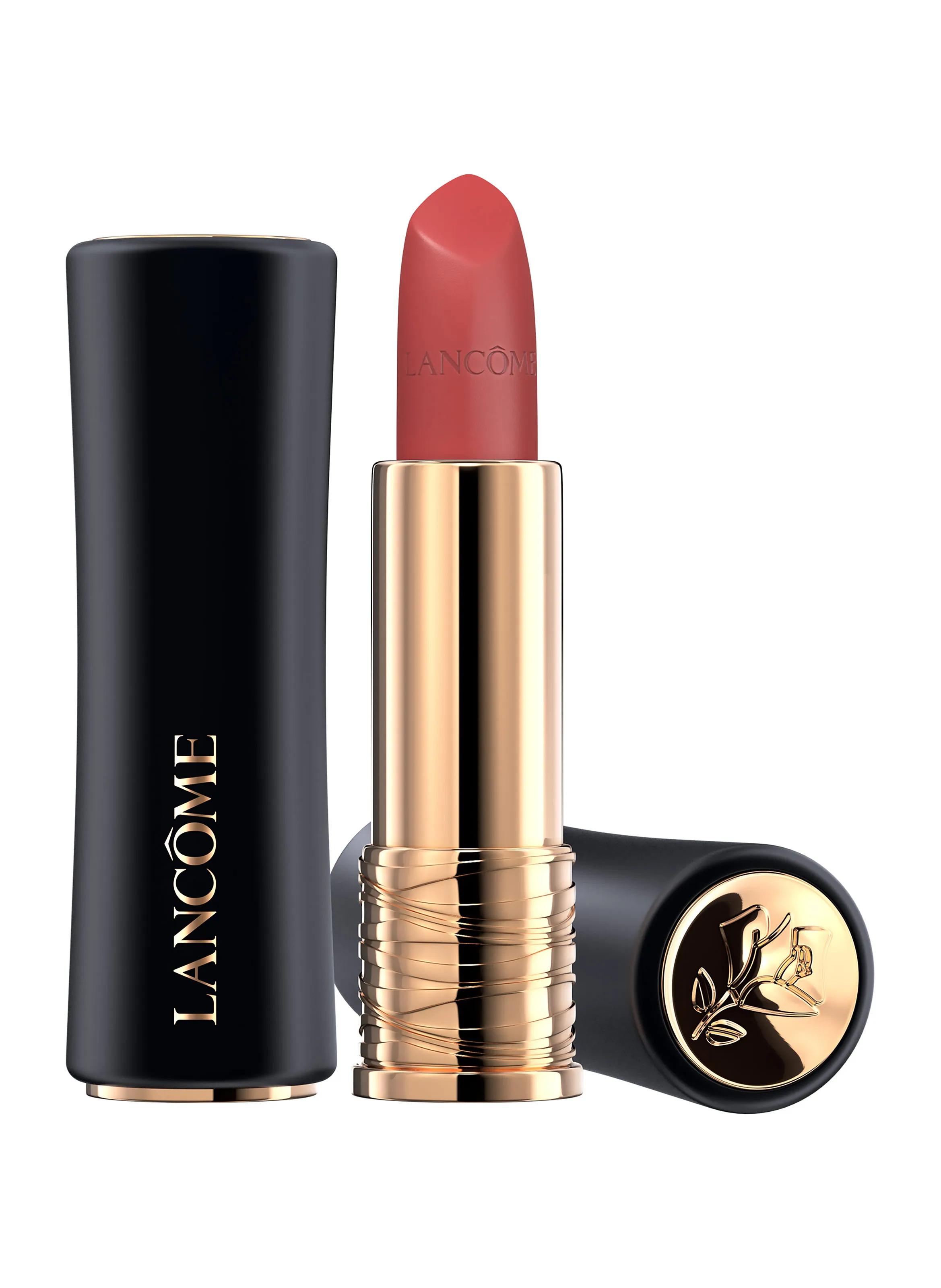 LANCÔME  L'Absolu Rouge Rouge à Lèvres Mat Poudré - Tenue  Confort Longue Durée - Marron