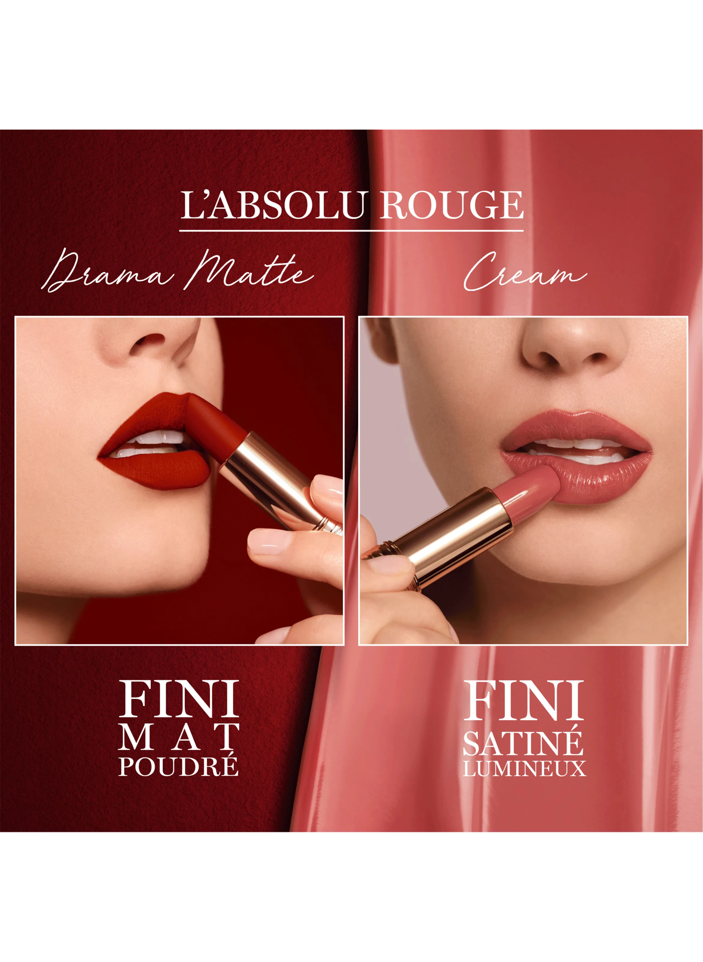 LANCÔME  L'Absolu Rouge Rouge à Lèvres Mat Poudré - Tenue  Confort Longue Durée - Marron