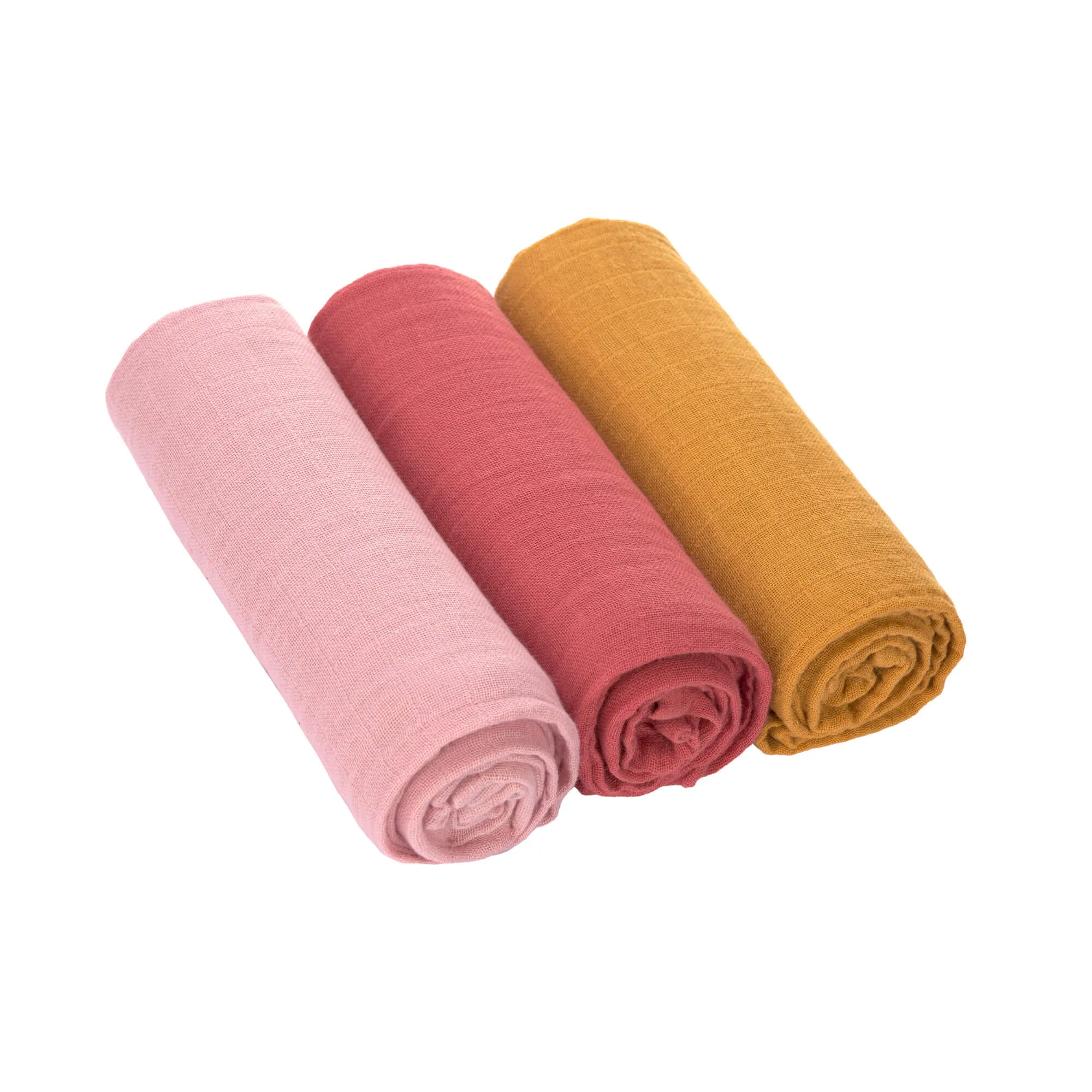 Lange mousseline L (3 pcs), Rose | Lässig