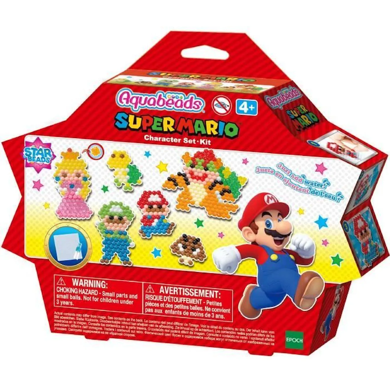 Le kit Super Mario - AQUABEADS - Perles qui collent avec de l'eau rouge - Aquabeads