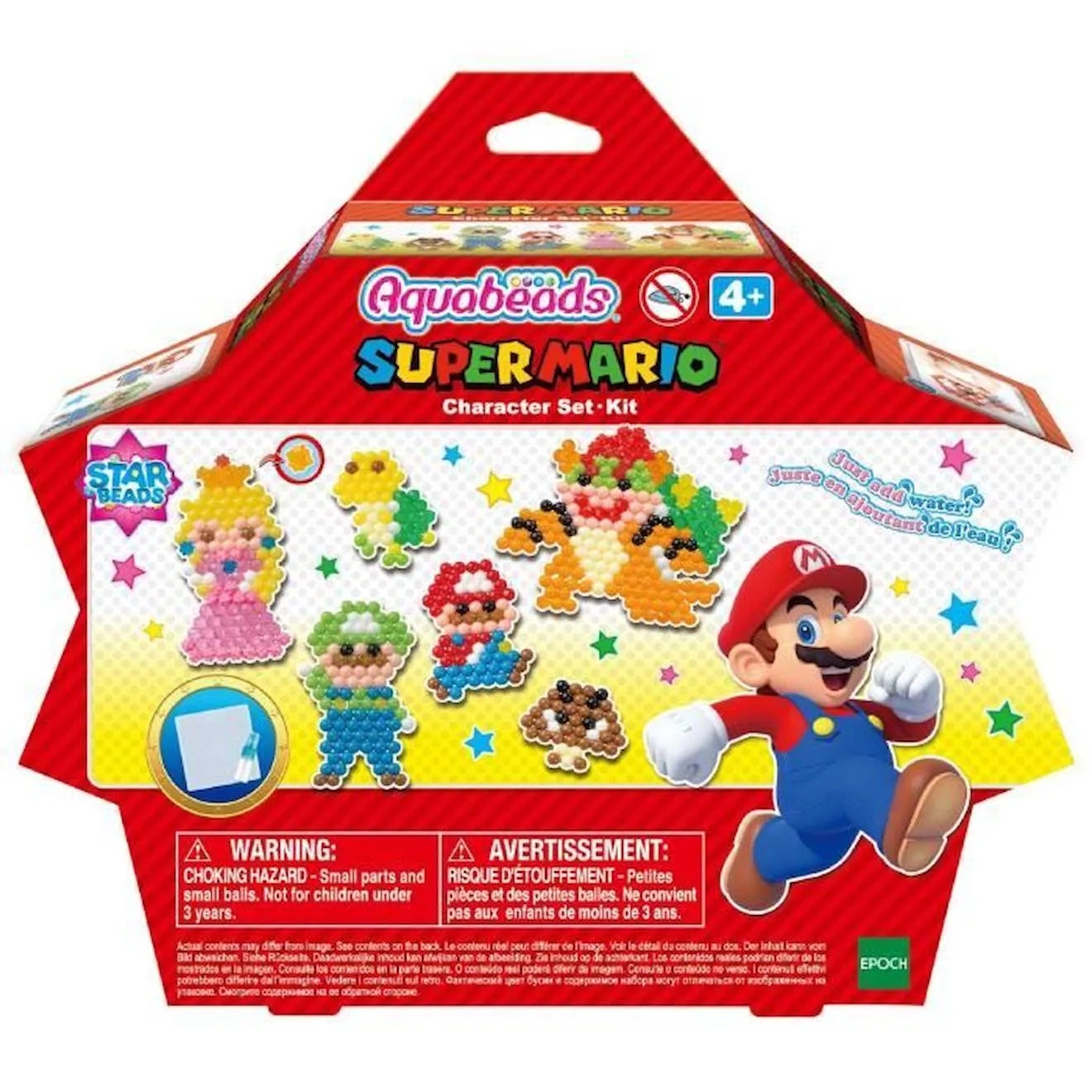 Le kit Super Mario - AQUABEADS - Perles qui collent avec de l'eau rouge - Aquabeads