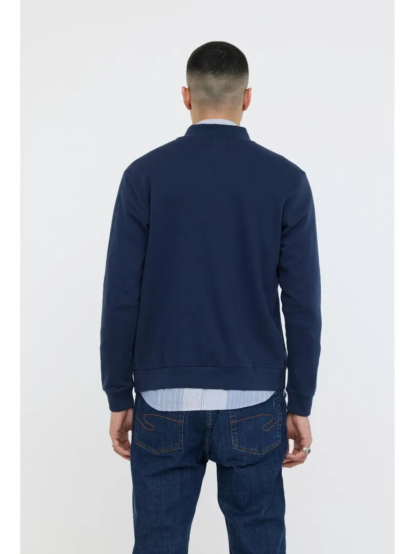 Lee Cooper - Sweatshirt manches longues coton regular EMOLI - Bleu marine