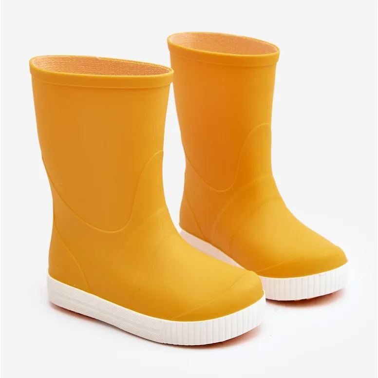 Lemigo Bottines en caoutchouc enfant Wave Gokids 979 Jaune