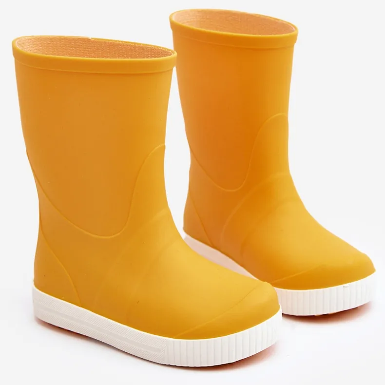 Lemigo Bottines en caoutchouc enfant Wave Gokids 979 Jaune