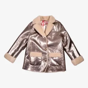 LILI GAUFRETTE 6 ans manteau doré intérieur sherpa