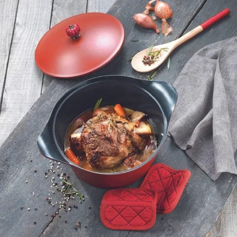 L'Incroyable Cocotte 28 cm Rouge Brique Passion - Cookut