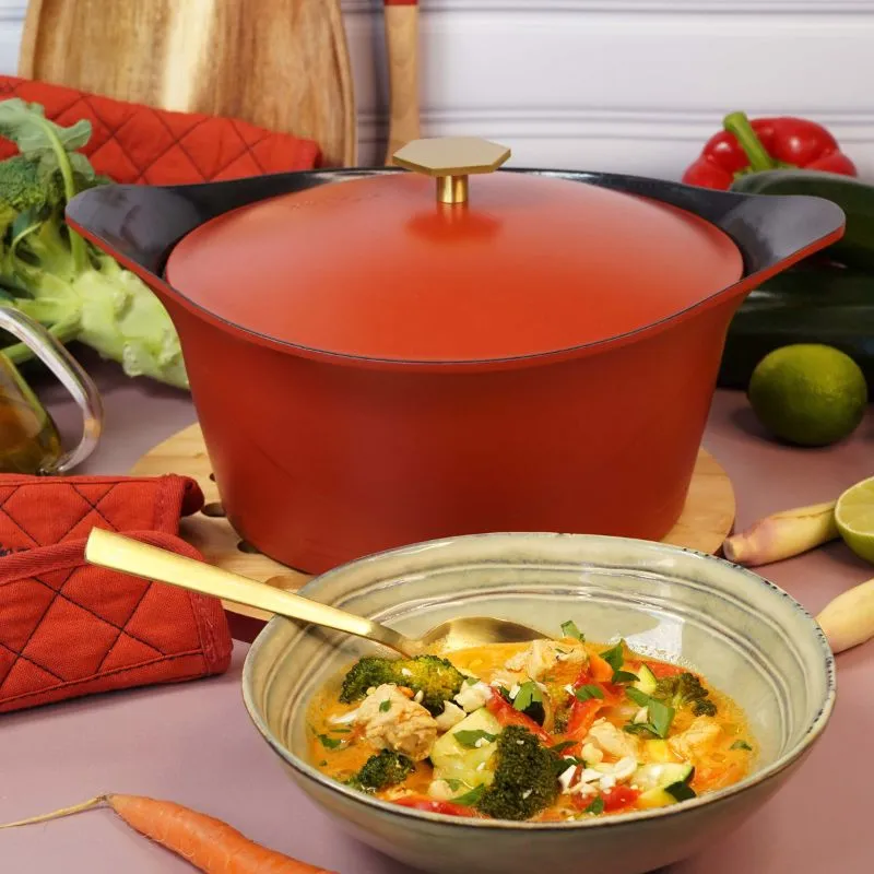 L'Incroyable Cocotte 28 cm Rouge Brique Passion - Cookut