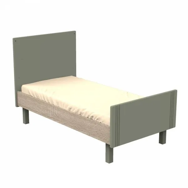 Lit évolutif bébé Little Big Bed 70x140 cm Eleonore Kaki